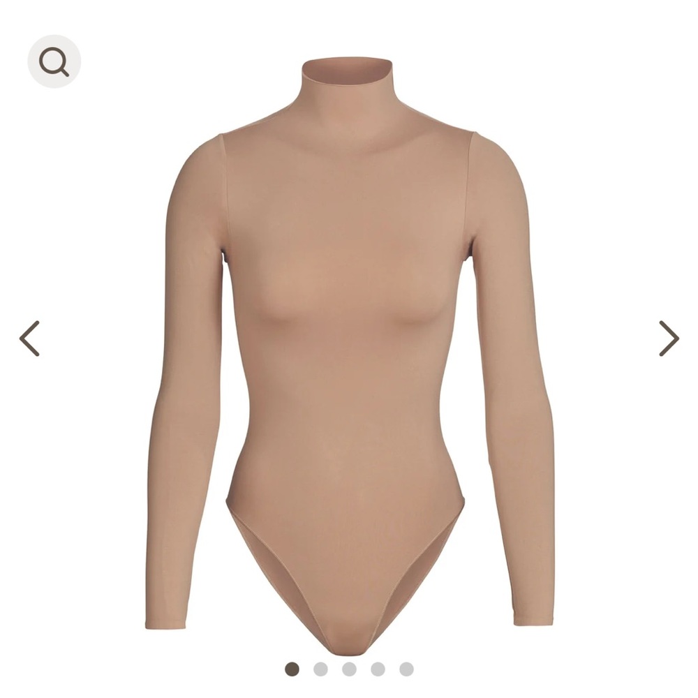 SKIMS ESSENTIAL MOCK NECK LONG SLEEVE BODYSUIT